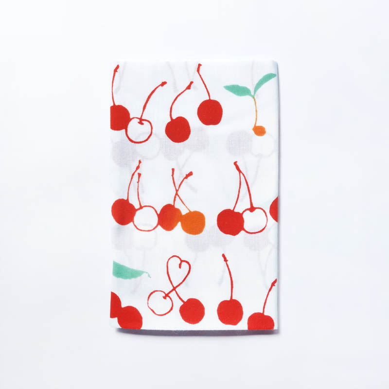 手ぬぐい】クリームソーダとさくらんぼ – 梨園染オンラインストア