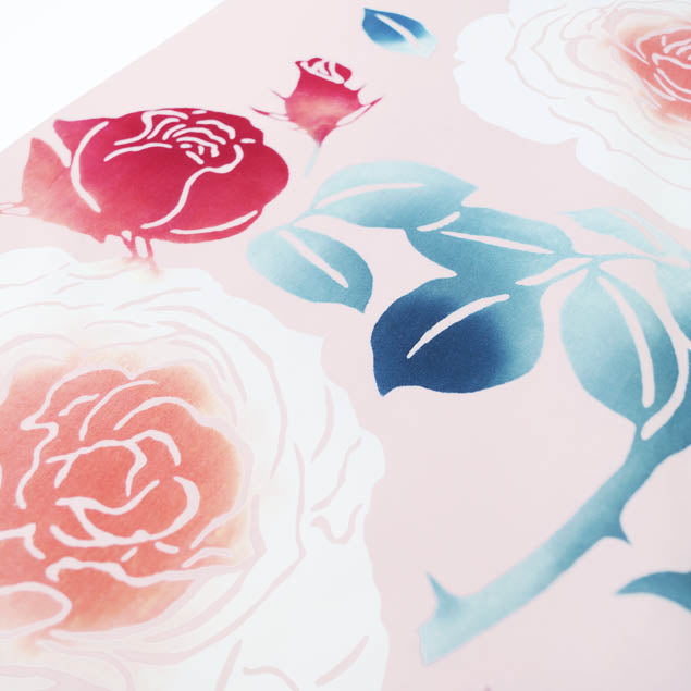 四季の手ぬぐい 薔薇 – 梨園染オンラインストア