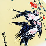 歌川広重 画写 月夜桃に燕