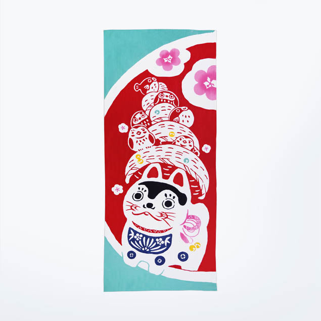 手ぬぐい】笑門来福 – 梨園染オンラインストア