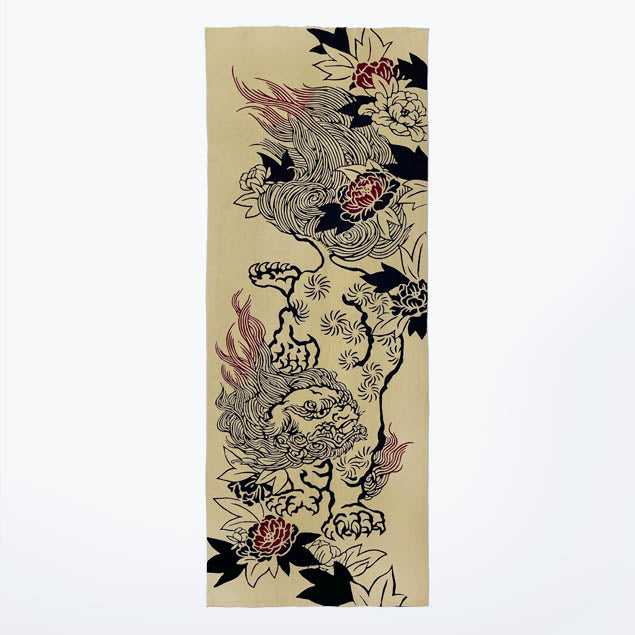 手ぬぐい】唐獅子牡丹 – 梨園染オンラインストア